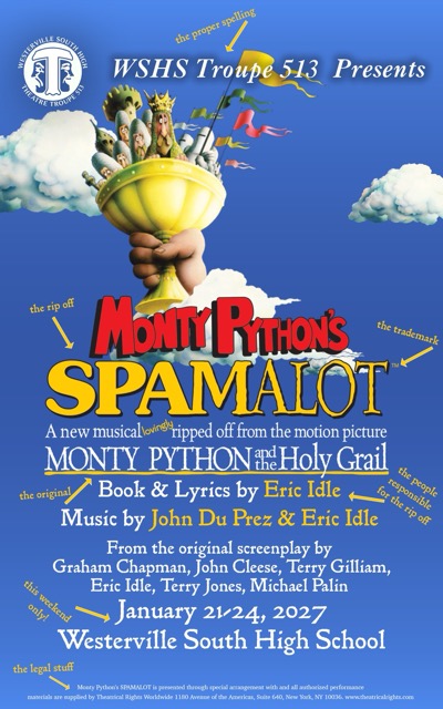 Monty Python's Spamalot poster